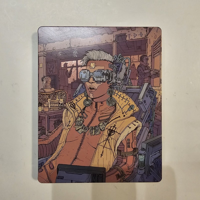 Cyberpunk 2077 Steelbook Case (Case Only) Playstation 4 Authentic No Game