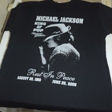 Michael Jackson Memorial King of Pop Black Gr...