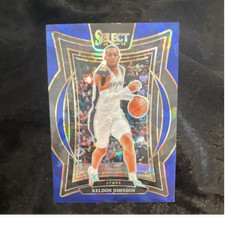 2024-25 Panini Select Keldon Johnson Blue Prizm Concourse #58 San Antonio Spurs