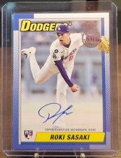 2025 Topps Update Series - 1990 Topps Baseball Autographs Roki Sasaki #90AU-RSA