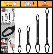 4pcs Universal Double-head Self-tightening Torx Wrenches Set 3mm-22mm Nuts Aut