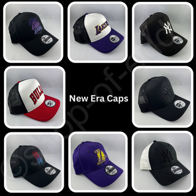 New Era Cappys Caps NBA MLB Los Angelos Lakers, New York Yankees Chicago Bulls