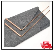 Spirit Hunter 99.9% Copper Dowsing Rod- 2PCS Divining Rods with Bag - Detect Gol