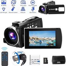 64MP 4K 30fps Video Camera Camcorder 18X Digital Zoom Webcam Vlogging Camera