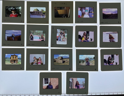 Lot of 30 Photo 35mm Slides, little girls and boys, normal daily life (~1970s)