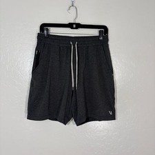 Vuori Shorts Mens Medium Gray Performance Athletic Drawstring Style V344 Lounge