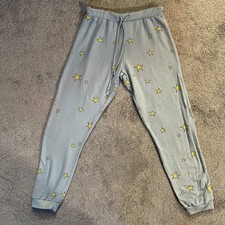 Chaser Joggers Sweatpants Lounge Pants Blue w/Yellow Stars PJs Comfy Drawstring