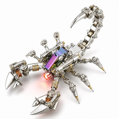 #ad 3D Metal Puzzle Scorpion Model Set DIY Mechanical Insect Building Blocks Uniq $81.99