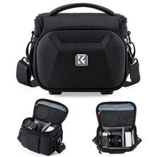 K&F CONCEPT Borsa Rigida Compatta per Fotocamera, Borsa a Tracolla Impermeabile S