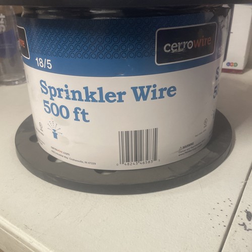 Cerrowire 500 ft. 18/5 Black Solid Copper Sprinkler Wire