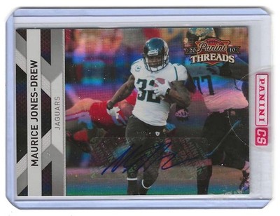 MAURICE JONES DREW 2010 Panini Threads Silver Autograph #66  1/15