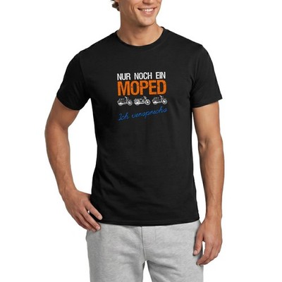 Nur Noch Ein Moped Lustiger Spruch Simme Zweitakter DDR Männer T-Shirt