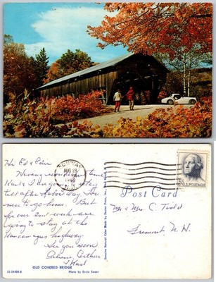 Old Covered Bridge New Hampshire Postcard
