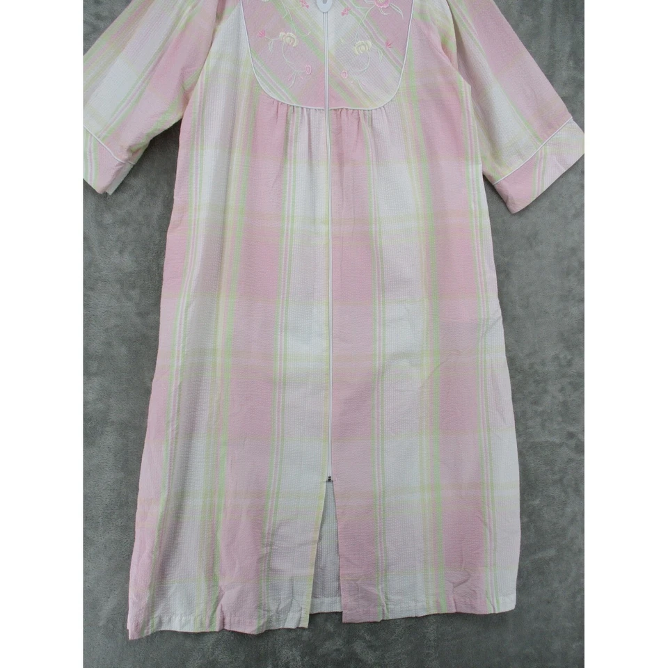 Camisón Miss Elaine Mujer Grande Floral Bordado Abuela Kaftan Casa Abrigo Foto 4 de 4