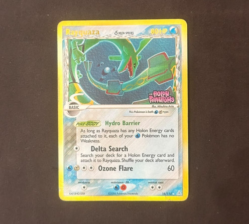 2006 Pokemon Holon Phantoms EX Rayquaza #16 Holo HP