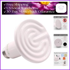 Ceramic 60W Heat Emitter - Silent Infrared Heater for Aquariums  Terrariums