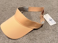 CALIA Women's Sport Visor Peach Sherbet Adjustable Golf Tennis Sun Hat NWT
