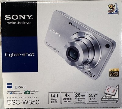 Sony Cyber-shot DSC-W350 14.1mp Digital Camera - Blue