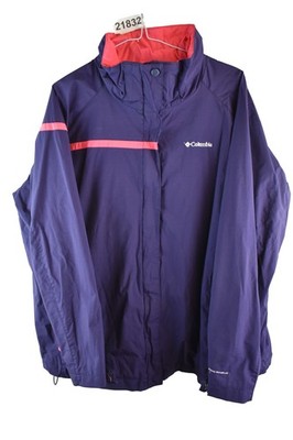 Columbia Lila Windbraeker Jacke Brustumfang 52'' Damen Durchgehender Reißverschluss Freizeit