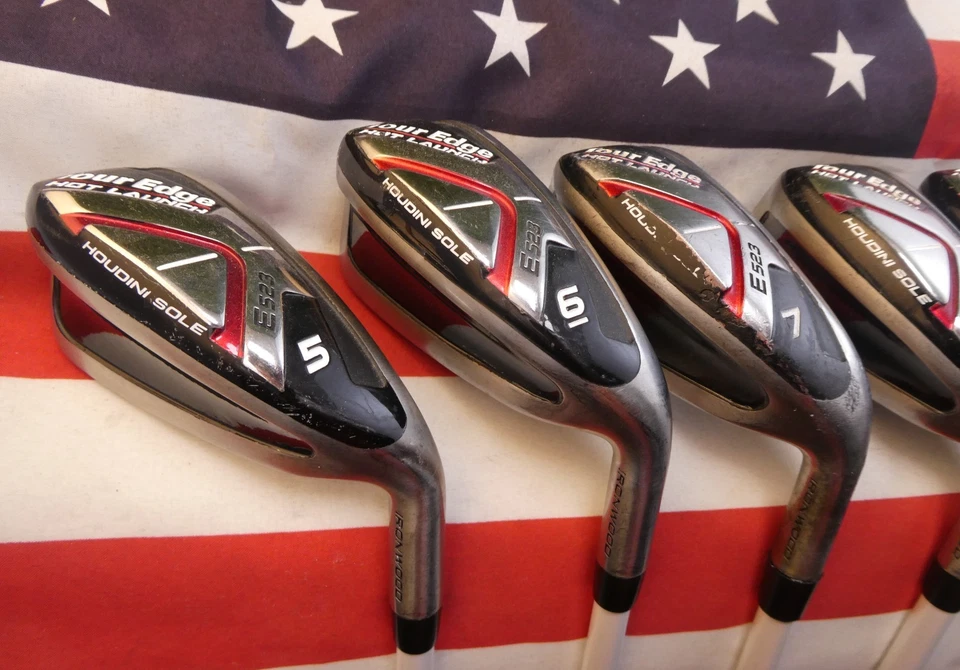 Ladies TOUR EDGE HOT LAUNCH E523 Iron Set 5-PW & SW 45 Ladies Graphite EXCELLENT - Image 2 of 4
