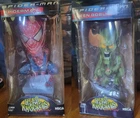 NIB 2002 NECA Marvel Movie Spider-Man & Green Goblin  Head Knockers Bobbleheads