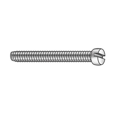 GRAINGER APPROVED U51341.013.0025 MS,#6-32,Plain,1/4''L,100PK 2CA64