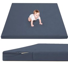 Waterproof Baby Play Mat for Floor 1.3" Thick Memory Foam 71 79 71 79 Navy