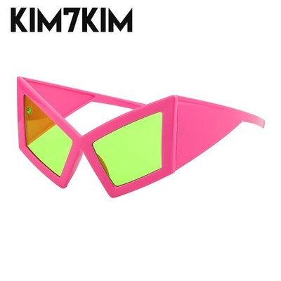 Oversized Cat Eye Sunglasses Women Big Frame 2026 Luxury Shield Punk Sun Glass