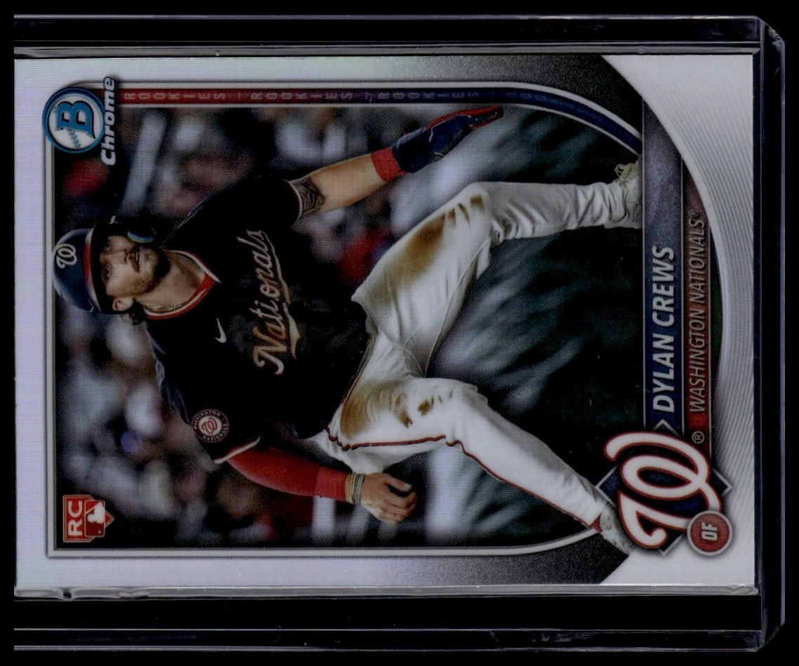 DYLAN CREWS 2025 BOWMAN RED ROOKIE LOGO CHROME #42
