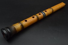 Japanese antique Vintage Shakuhachi Flute Instrument length 46.0cm Bamboo Japan