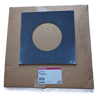 Duravent 6DT-WTSS Trim Stainless Steel Cover Plate 6'' DuraTech 9443SS