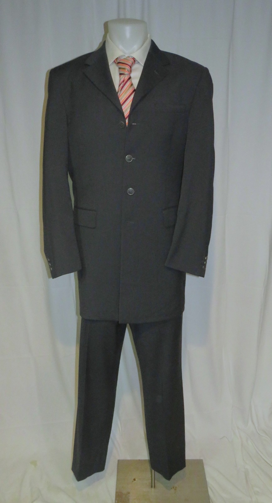 Versus Versace Vintage Solid Gray Flat Front Four… - image 1