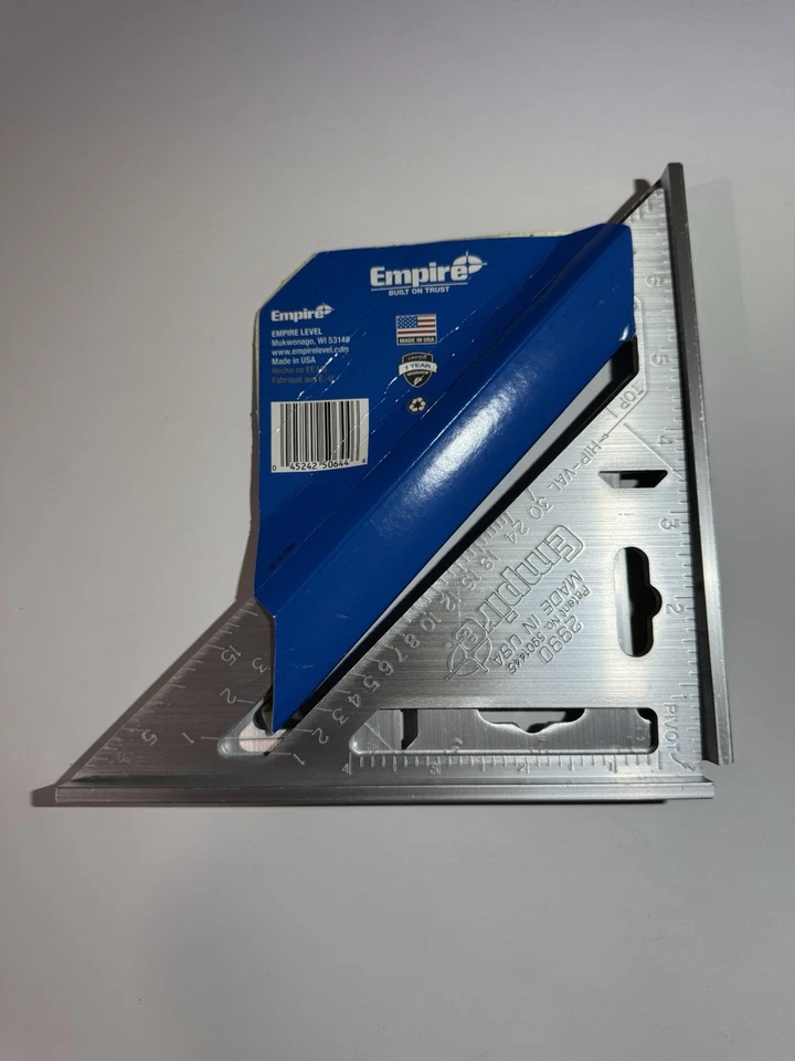 EMPIRE 2990 RAFTER SQUARE 7" 2pk ALUMINUM FRAMING SQUARE BRAND NEW 🇺🇸 - Image 2 of 3