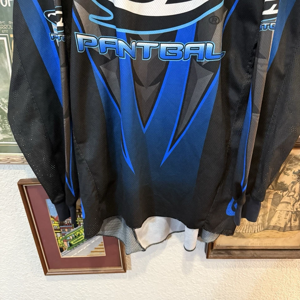 Camiseta deportiva vintage años 90 RARA JT paintball azul para hombre EE. UU. talla grande Foto 4 de 4