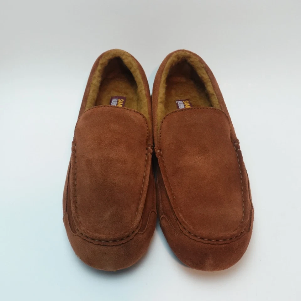 Zapatillas de cuero de gamuza nuez moscada forradas de piel de oveja Samuel Hubbard para hombre Foto 3 de 4