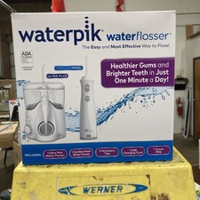WATERPIK Ultra Plus Cordless Pearl Water Flosser Combo Pack New Other