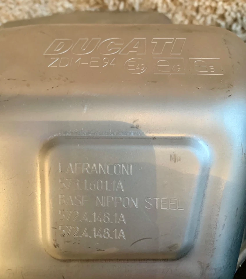 DUCATI MULTISTRADA V4 RS EXHAUST PRE SILENCER MID PIPE 57316011A NEVER USED. - Image 4 of 4