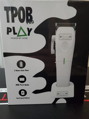 New & Sealed TPOB PLAY Clipper White (Whiteout Edition)  Charging Stand & Guards