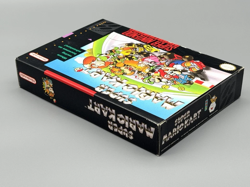 Super Mario Kart SNES OVP CIB NTSC-U/C Zustand: Gut - Bild 4 von 4
