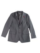 TOMMY HILFIGER Mens Gabe Gray Single Breasted Heather Blazer Sport Coat 44R