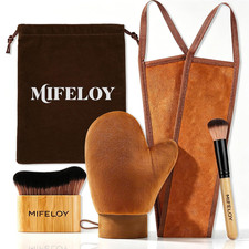 4-in-1 Self Tanning Mitt Kit Self-Tanner Applicator Set with Back Applicator,