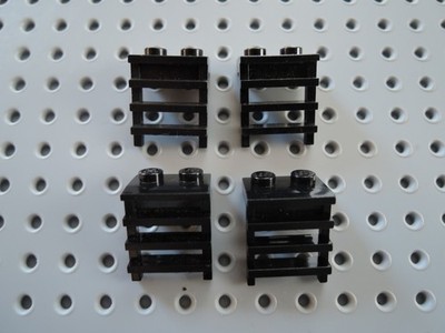 Lego 4 x Eisenbahn Leiter Treppchen 4175  schwarz Platte 1x2