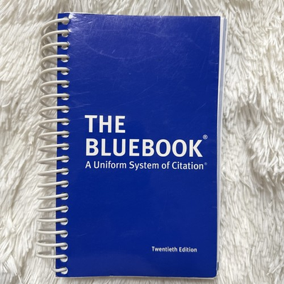 #ad #ad The Bluebook: A Uniform System of Citation 20th Edition Spiral $40.00