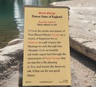 Saint St. George with Prayer - Patron Saint Of England Laminated  Holy Card — photo 2