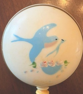 Vintage Plakie Bluebird Baby Rattle