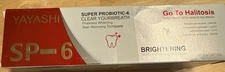 2 Pack ~ Super Probiotic-6 Clear Your Yourbreath Probiotic Whitening Toothpaste