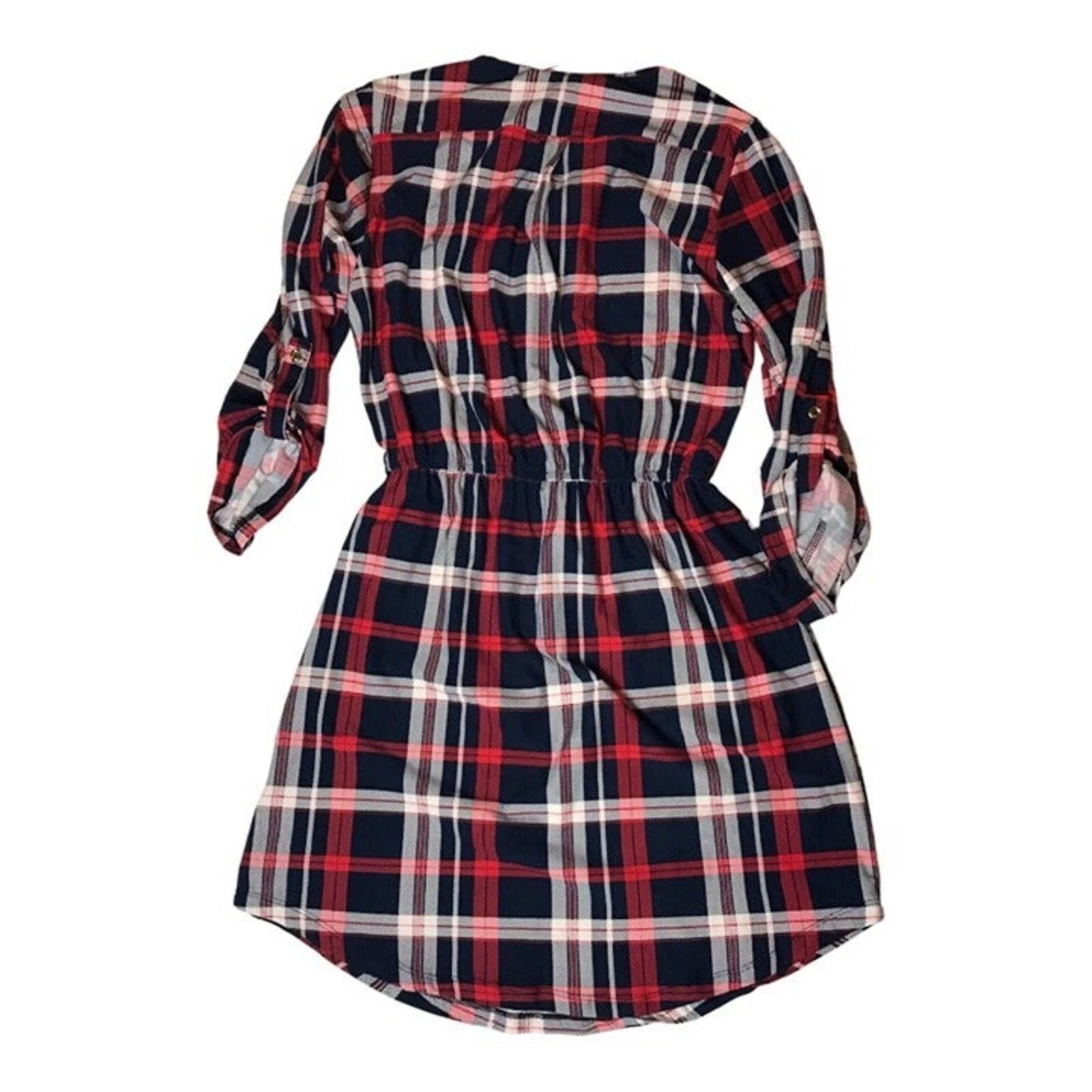 VETEMENTS Camicia a quadri Wishful Parks rosso bianco blu donna taglia small nuova con etichetta