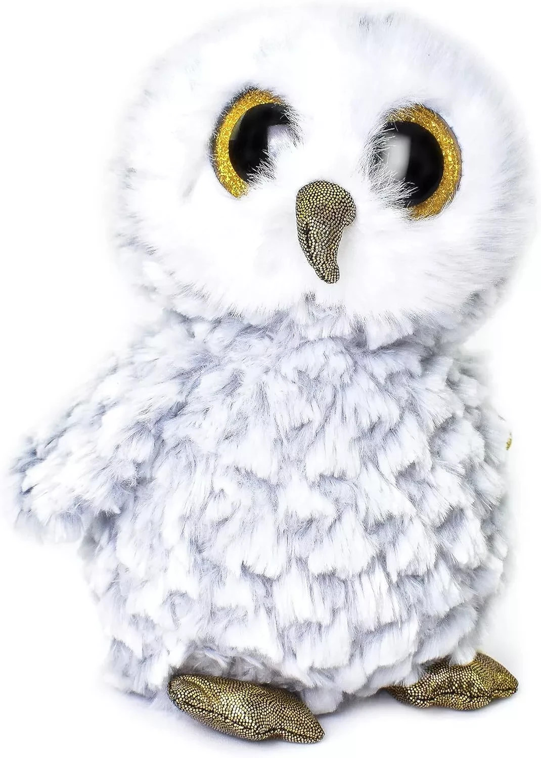 TY Beanie Boo Owlette Grey Owl Medium 37086 9"" TALL ****NEW