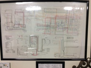 1966 66 Corvette Full Color Laminated Wiring Diagram 11/" X 17/"