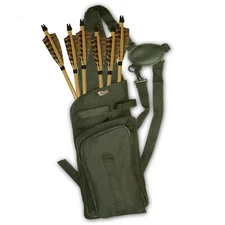 ARCHERY SHOULDER BACK ARROW QUIVER BAG WITH LIMBS & RISER POCKET